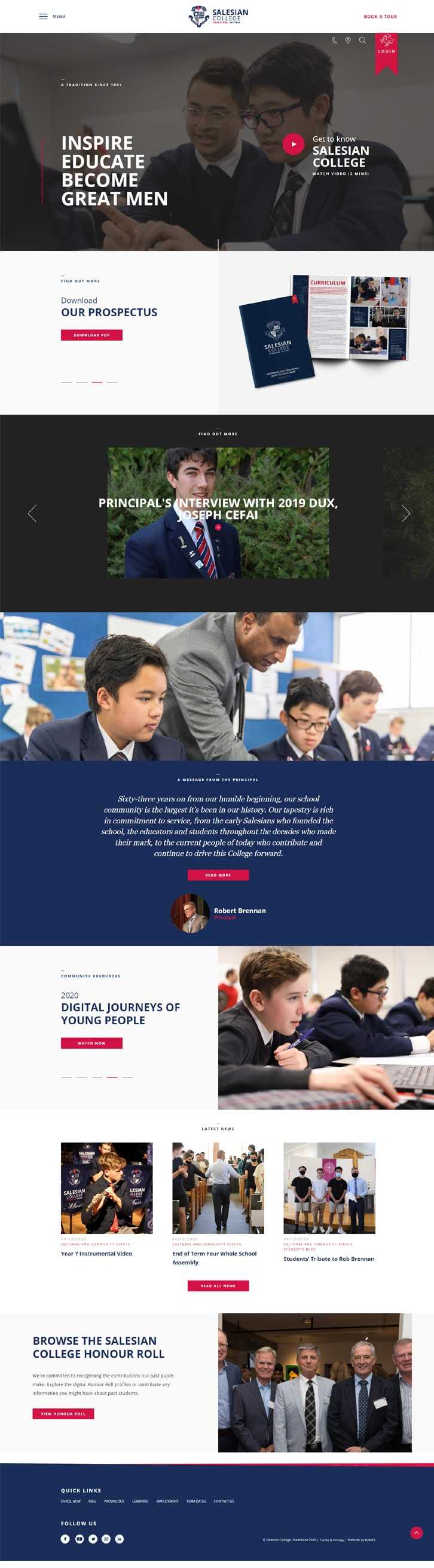 Salesian College Website Development India