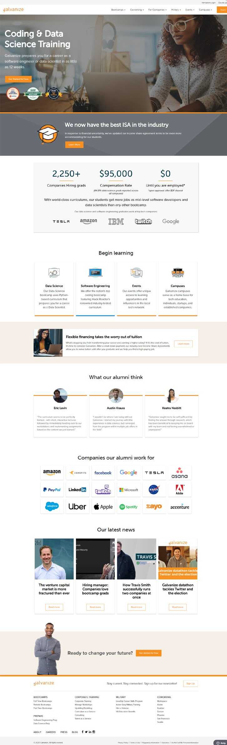 Galvanize Tech Website Development India