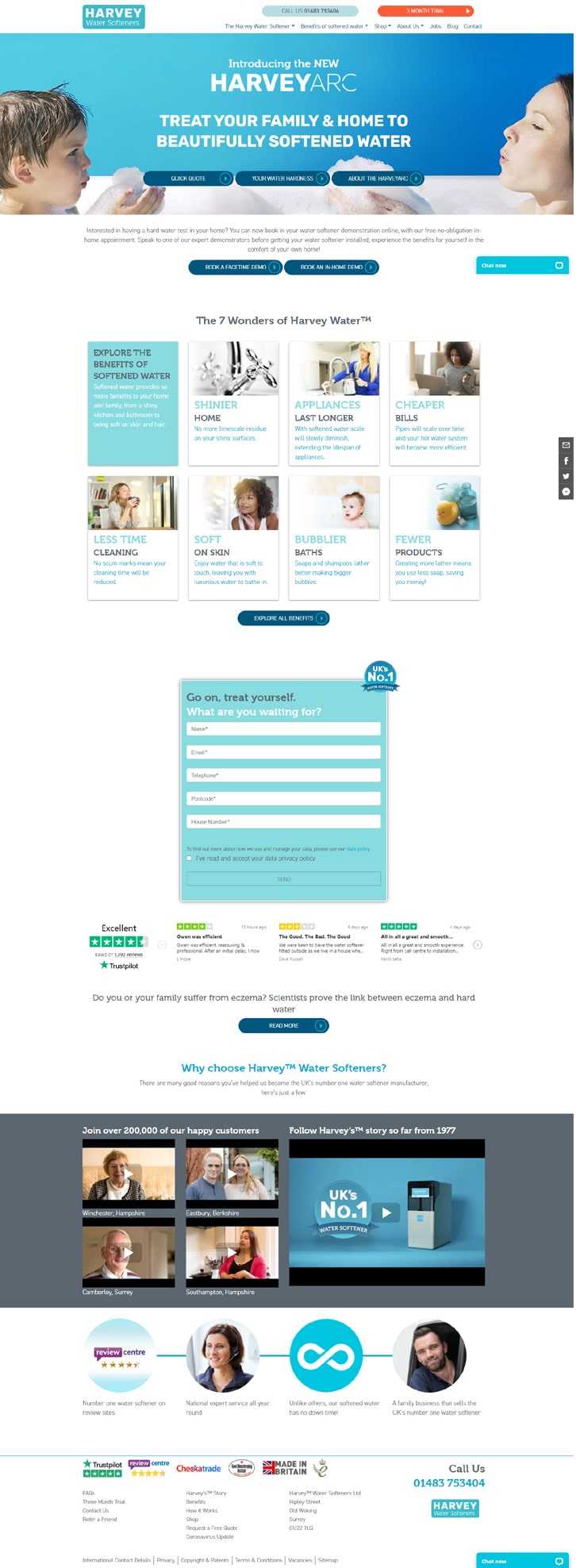 Harvey Water Softeners Website Development India